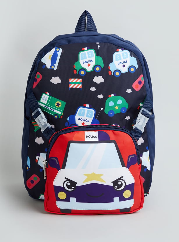 GINGER Girls Police Print Backpack