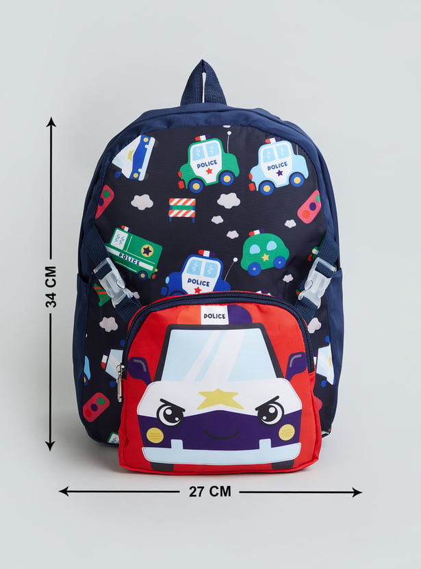 GINGER Girls Police Print Backpack
