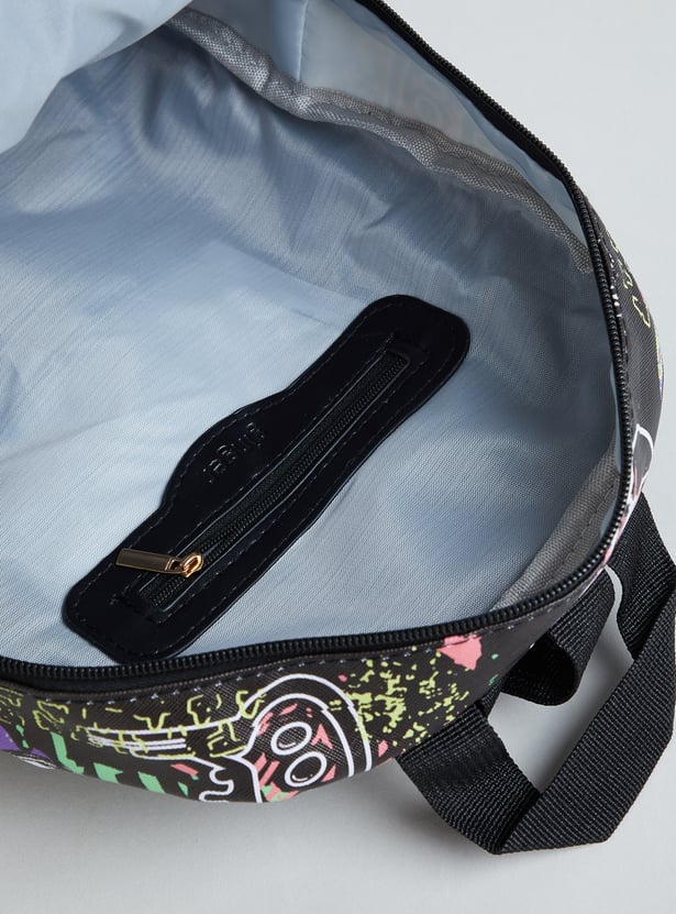 GINGER Girls Gamepad Printed Backpack