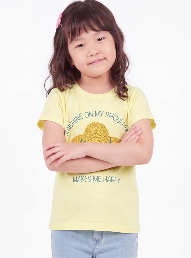 FAME FOREVER Girls Graphic Print T-shirt