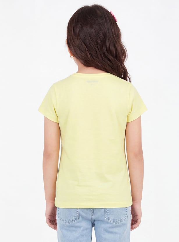 FAME FOREVER Girls Graphic Print T-shirt