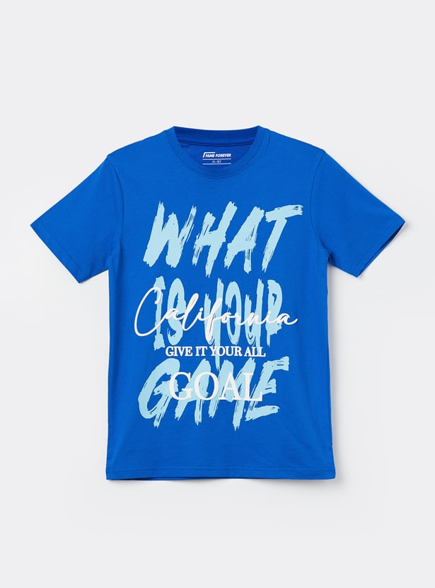 FAME FOREVER Boys Graphic Print T-shirt