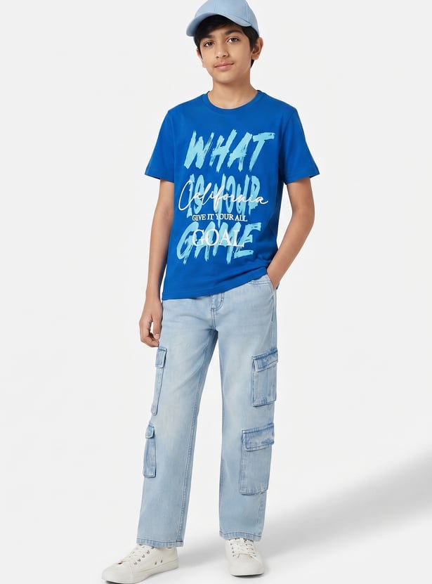 FAME FOREVER Boys Graphic Print T-shirt