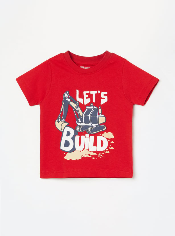 FAME FOREVER Boys Graphic Print T-shirt