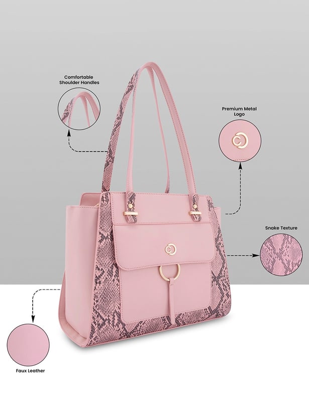 CAPRESE Textured Handheld Bag