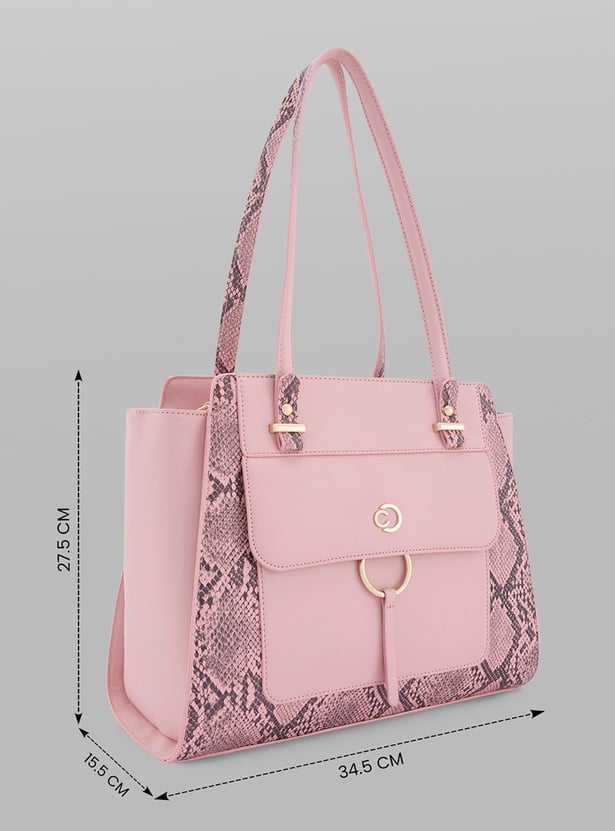 CAPRESE Textured Handheld Bag