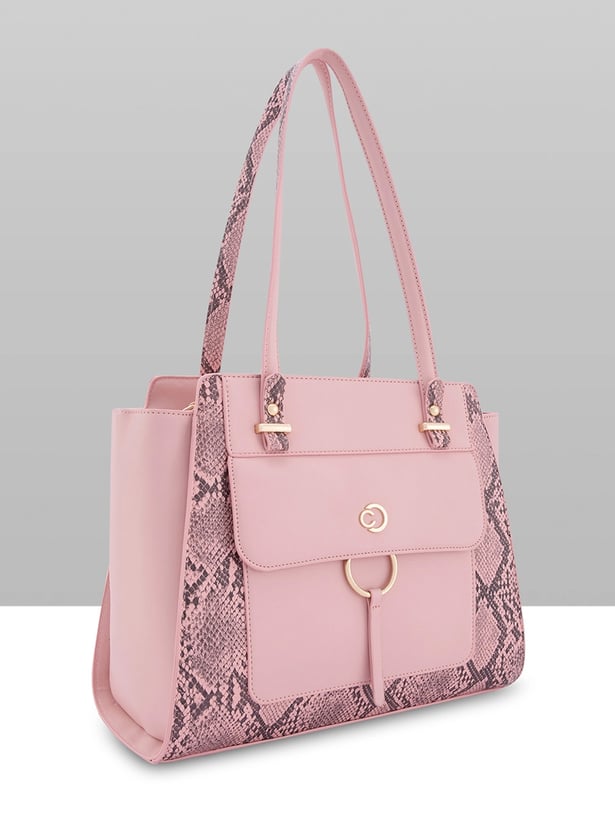 CAPRESE Textured Handheld Bag
