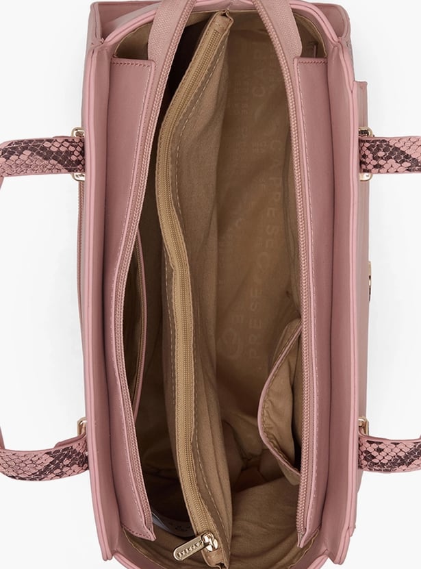 CAPRESE Textured Handheld Bag