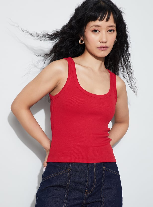 GINGER Ribbed Tank Top