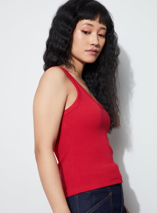 GINGER Ribbed Tank Top