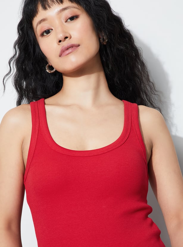 GINGER Ribbed Tank Top