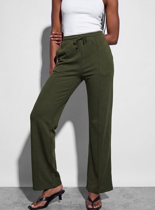 GINGER Drawstring Knit Trousers