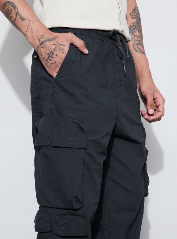 BOSSINI Solid Regular Fit Cargos