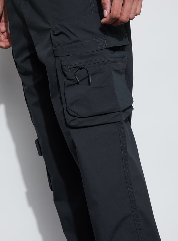 BOSSINI Solid Regular Fit Cargos