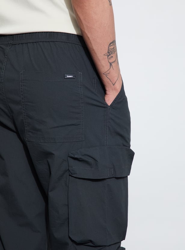 BOSSINI Solid Regular Fit Cargos