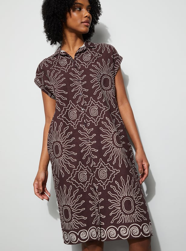 GINGER Printed Nigh Dress