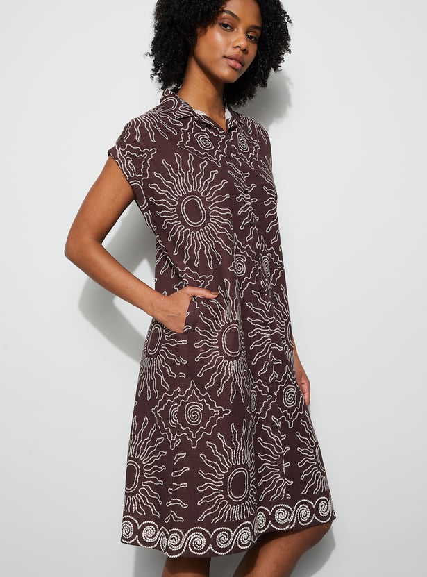 GINGER Printed Nigh Dress