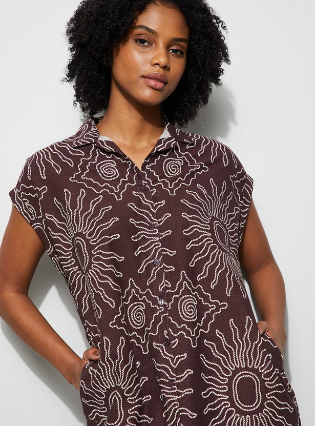 GINGER Printed Nigh Dress