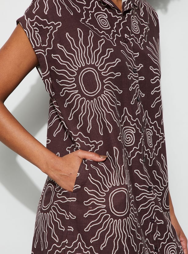 GINGER Printed Nigh Dress