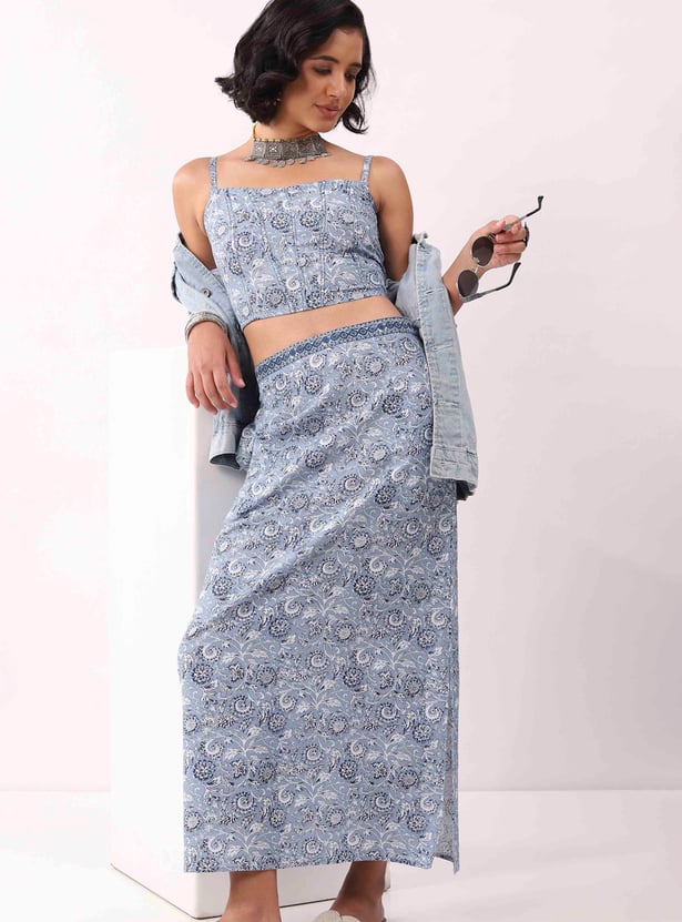 BIBA Floral Print Skirt