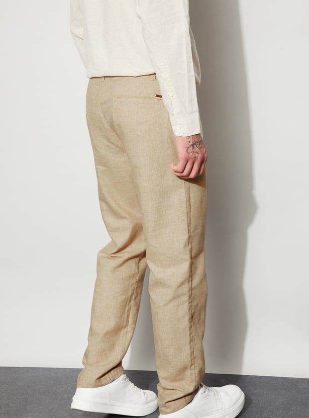 CODE UNWIND Solid Regular Fit Trousers