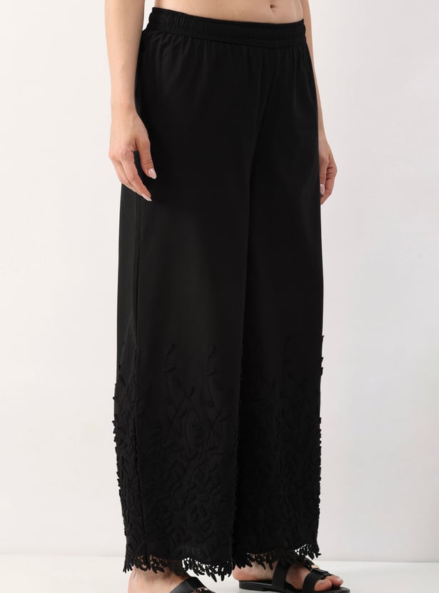 BIBA Embroidered Palazzos
