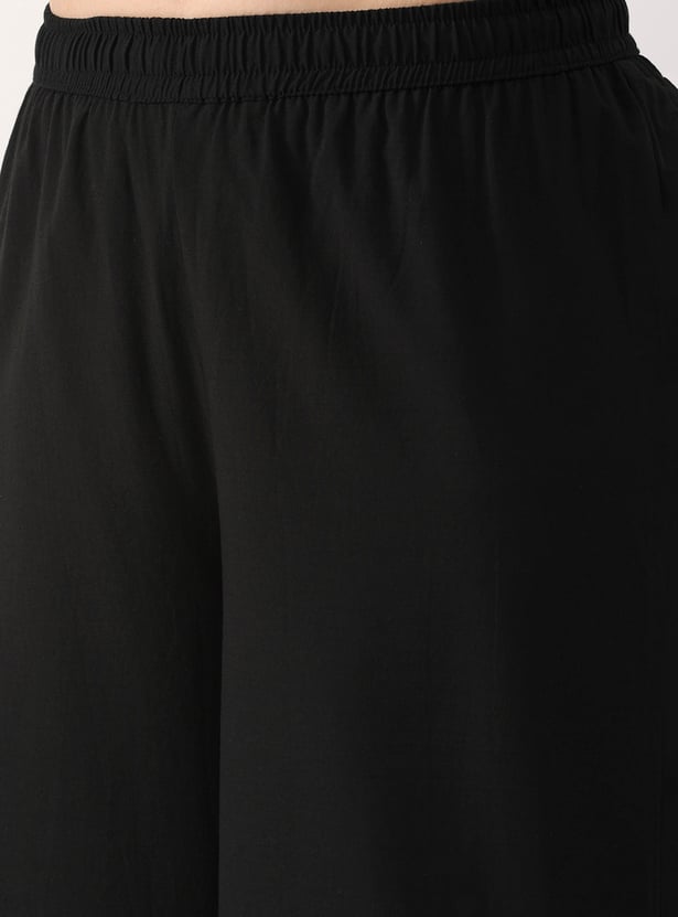 BIBA Embroidered Palazzos