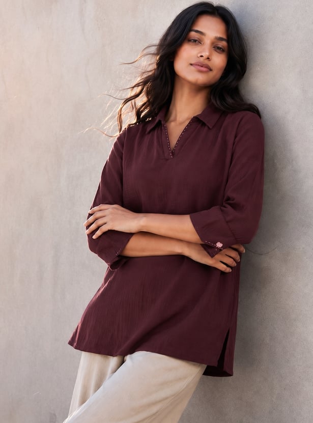 MELANGE Solid Tunic