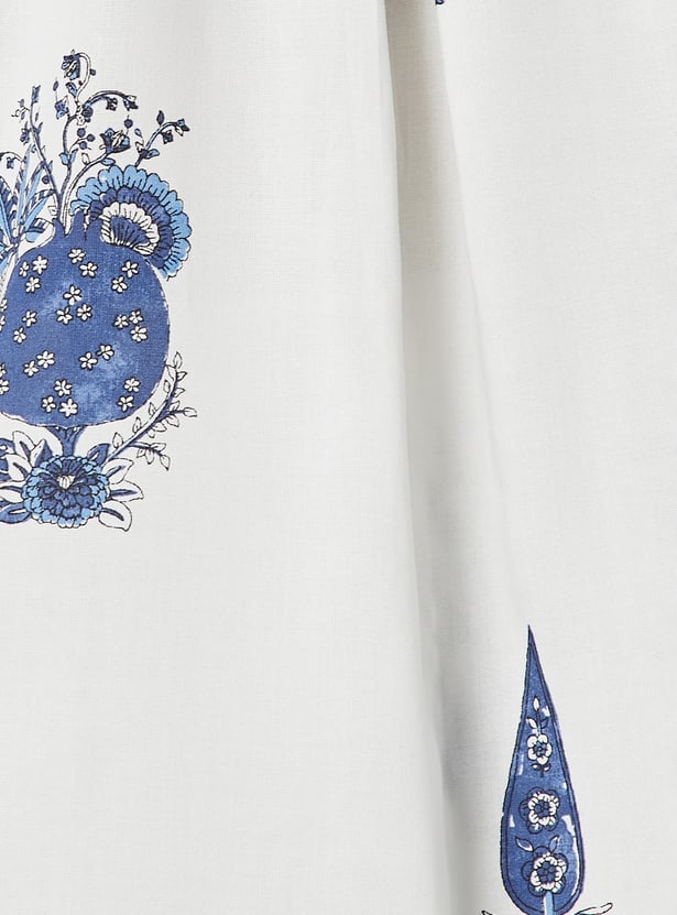 MELANGE Floral Print A-line Kurta Set