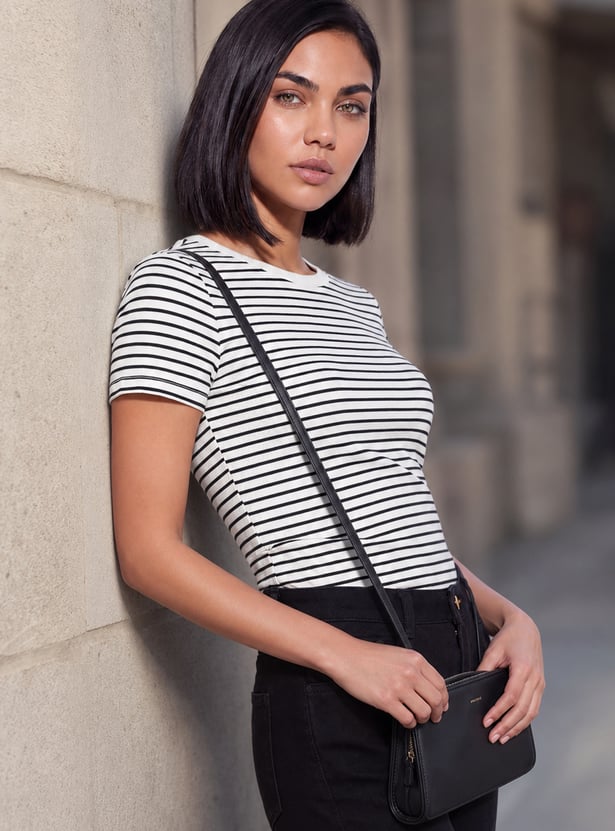 FAME FOREVER Striped T-shirt