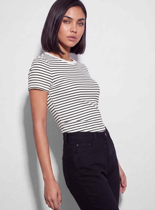 FAME FOREVER Striped T-shirt