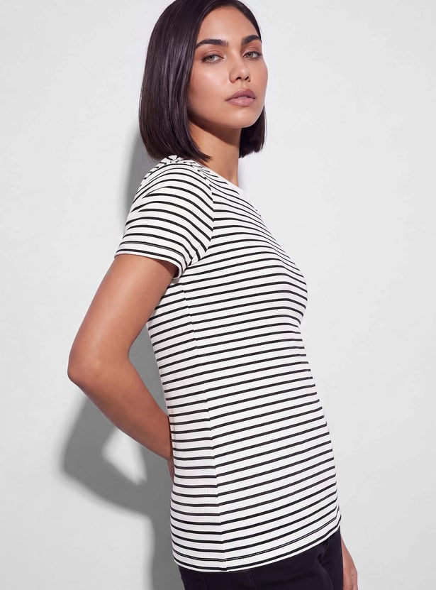 FAME FOREVER Striped T-shirt
