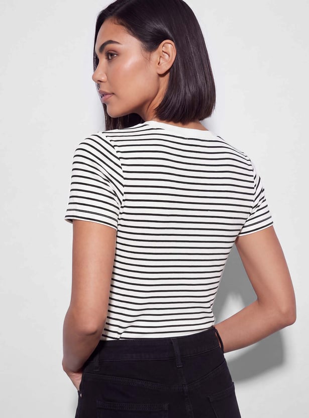 FAME FOREVER Striped T-shirt