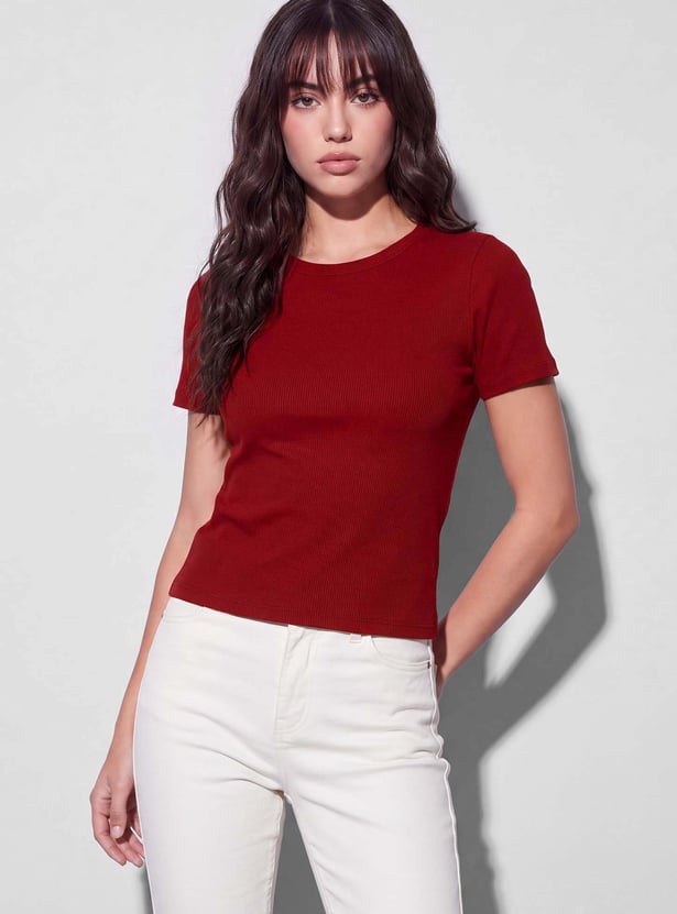 FAME FOREVER Solid T-shirt