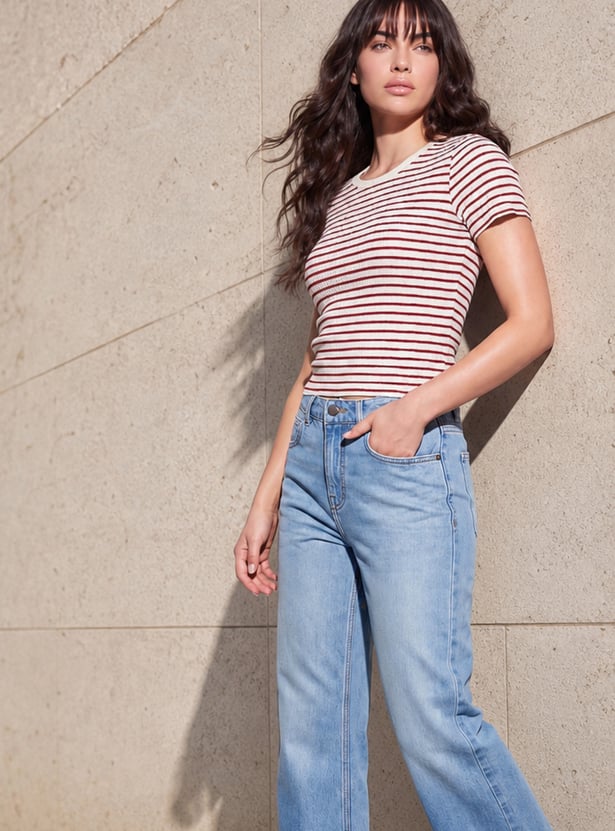FAME FOREVER Striped T-shirt