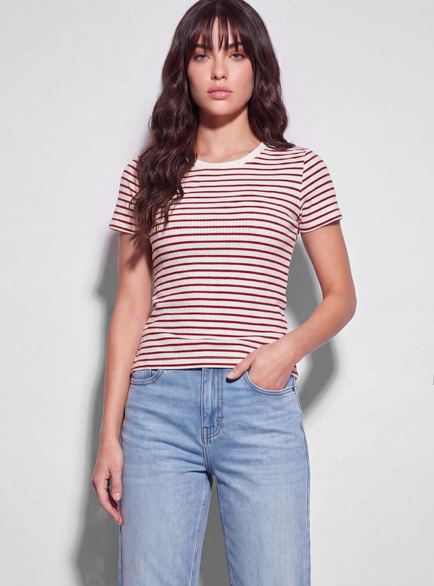 FAME FOREVER Striped T-shirt