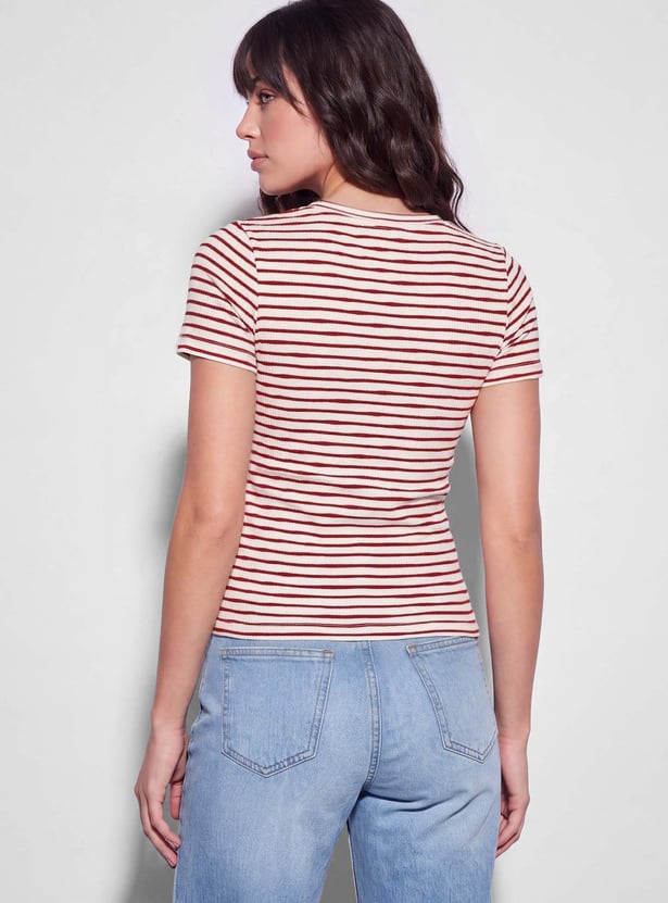 FAME FOREVER Striped T-shirt