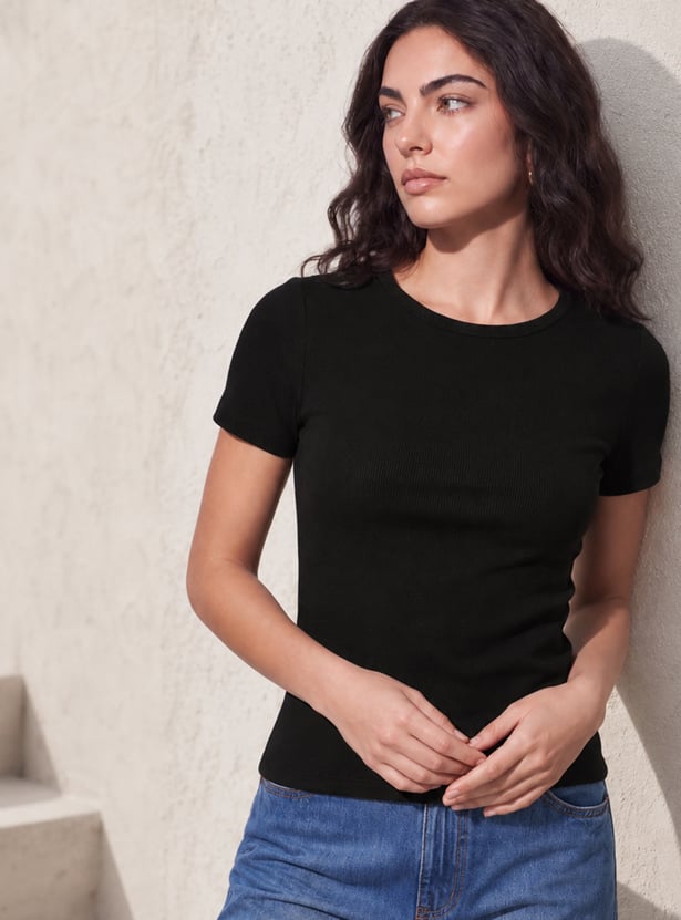 FAME FOREVER Solid T-shirt