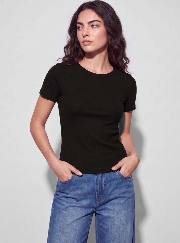 FAME FOREVER Solid T-shirt