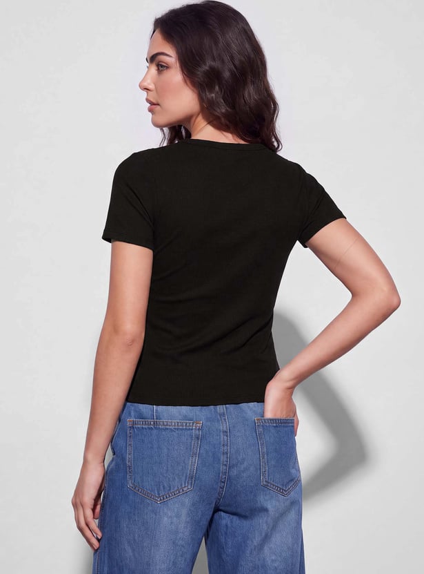 FAME FOREVER Solid T-shirt
