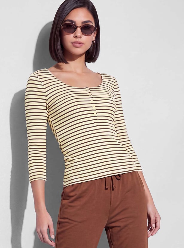 FAME FOREVER Striped T-shirt
