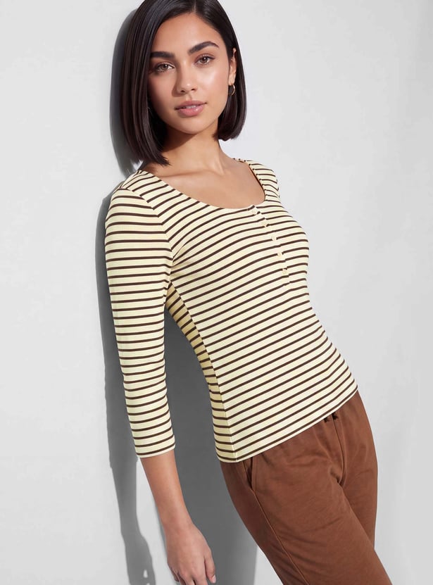 FAME FOREVER Striped T-shirt