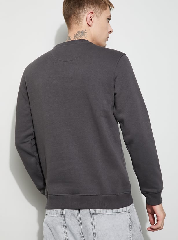 FAME FOREVER Solid Sweatshirt