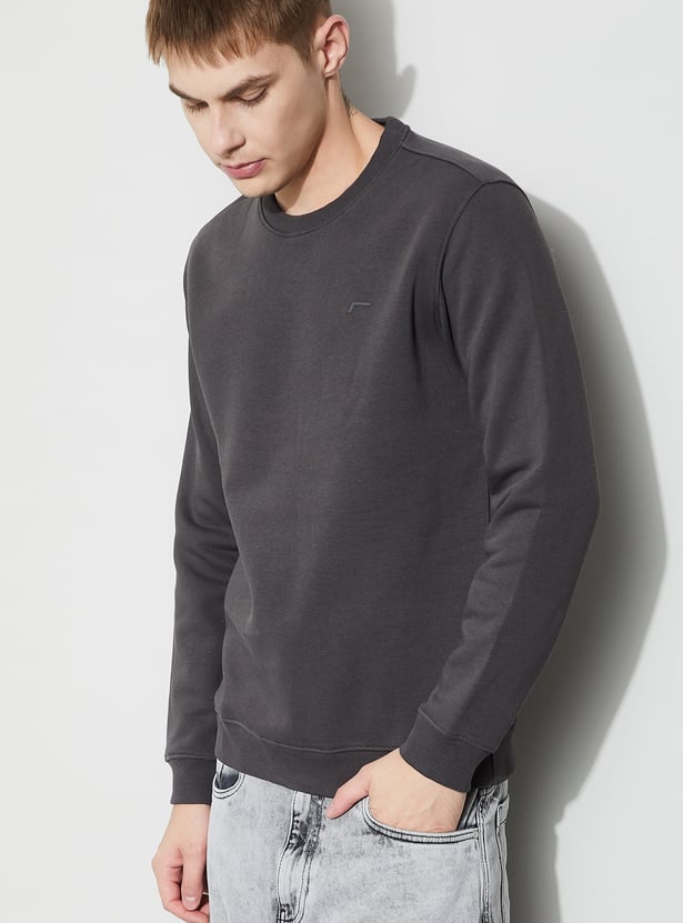 FAME FOREVER Solid Sweatshirt