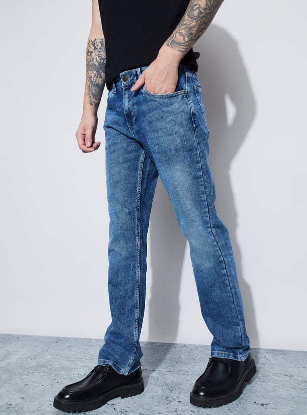 DENIMIZE Stonewashed Slim Straight Jeans
