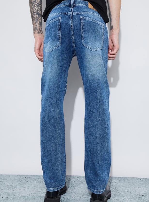 DENIMIZE Stonewashed Slim Straight Jeans