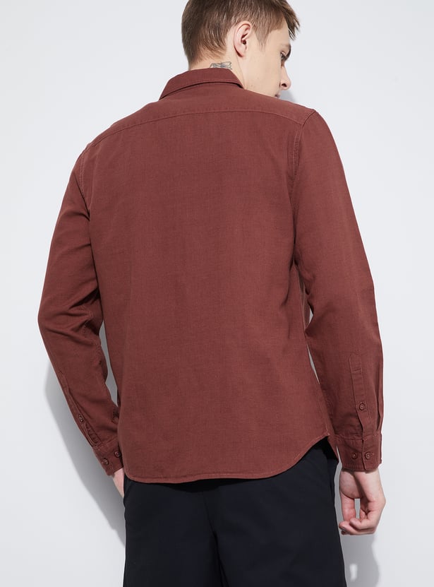 FAME FOREVER Solid Smart Fit Shirt