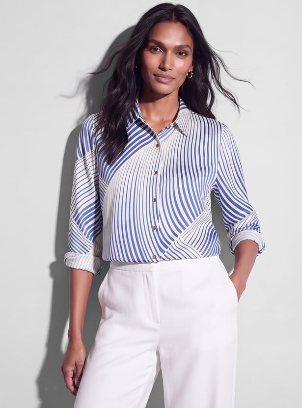 CODE Striped Regular Fit Shirt
