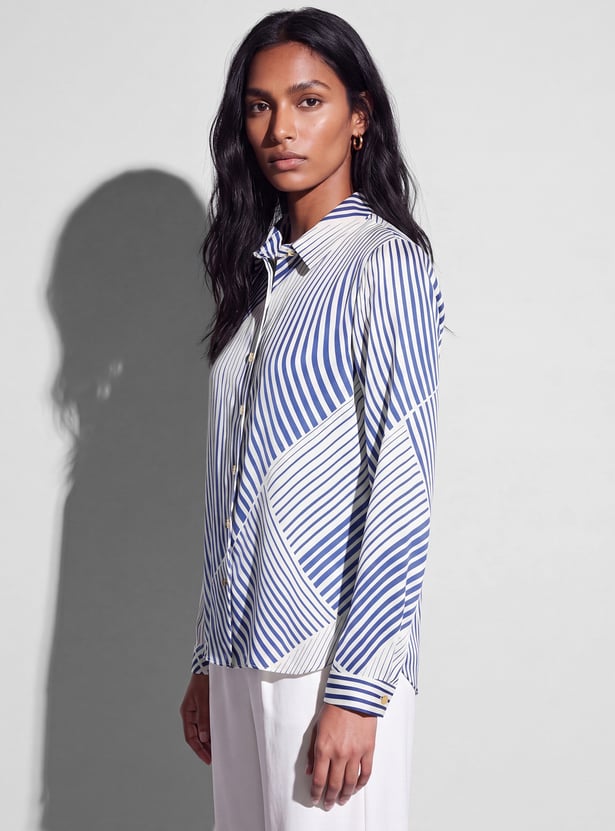 CODE Striped Regular Fit Shirt