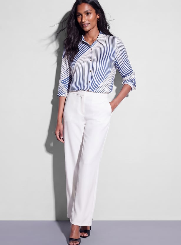 CODE Striped Regular Fit Shirt